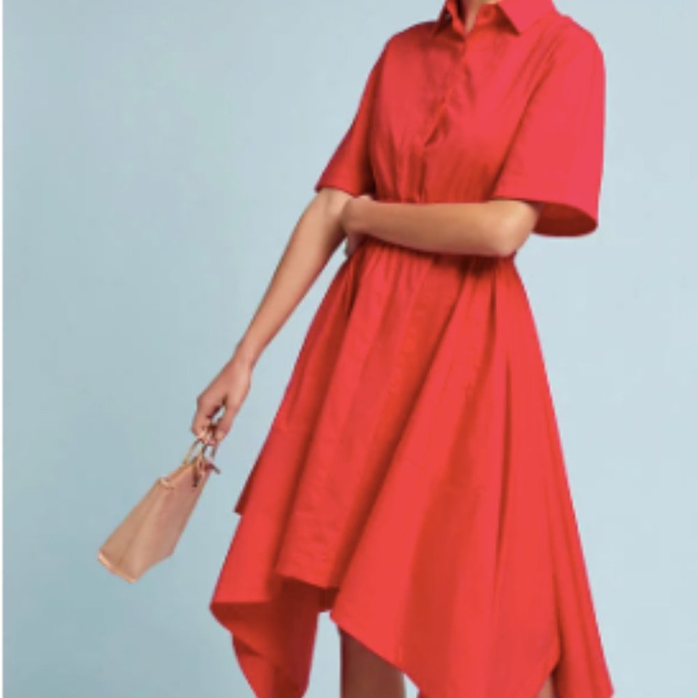 Petersyn Red Cali Shirt Dress (100% cotton)